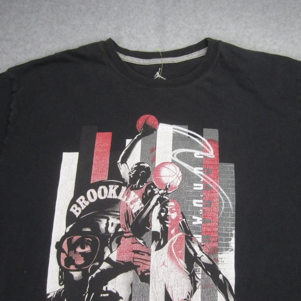 Nike Air Jordan Spike Lee Shirt Mens 3XL Black Brooklyn Mars Blackmon Graphic Te